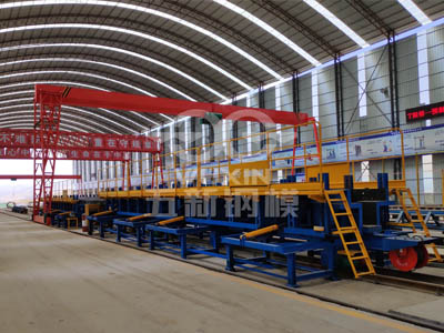 Barisan pengeluaran untuk prefabrikasi 13m T-beam Lebuhraya Qinghai Bianmen dari CCCC Second Highway Engineering Co., Ltd